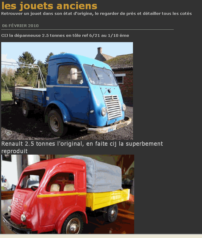 les jouets anciens